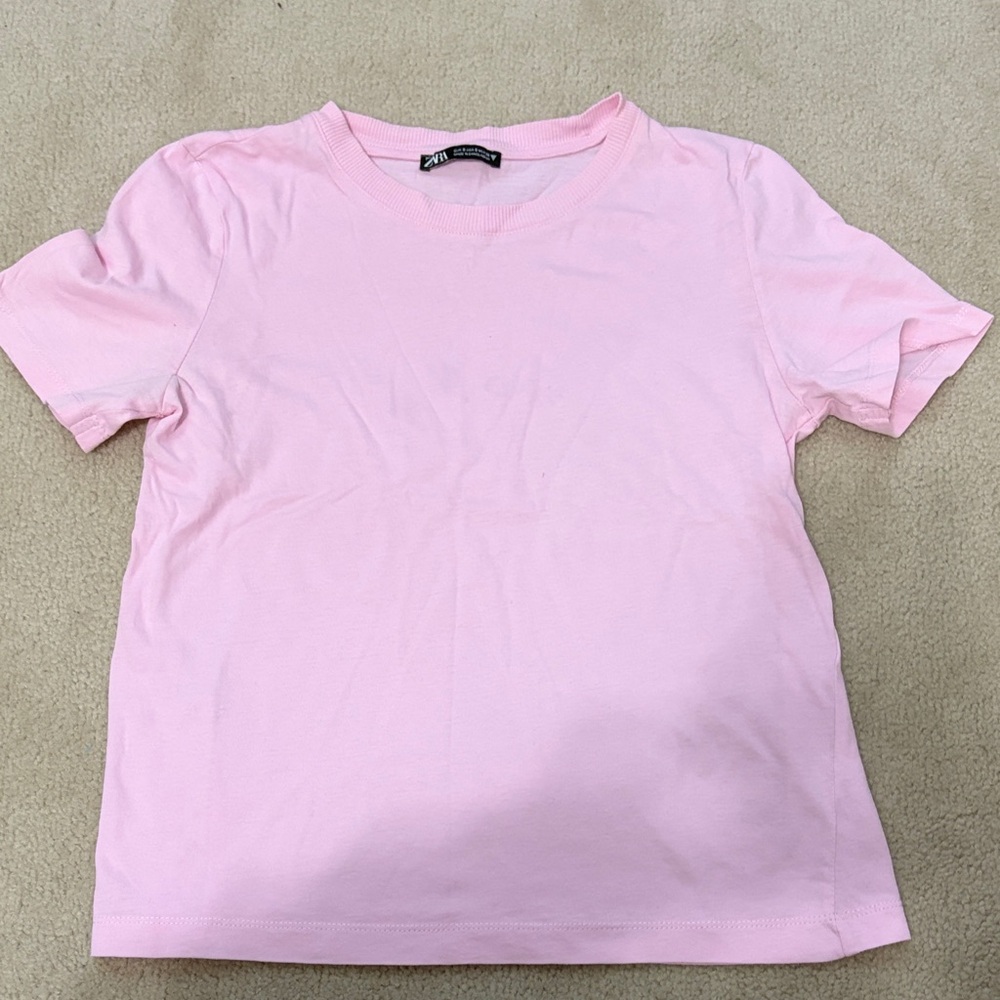 Zara Pink Short Sleeve T-Shirt